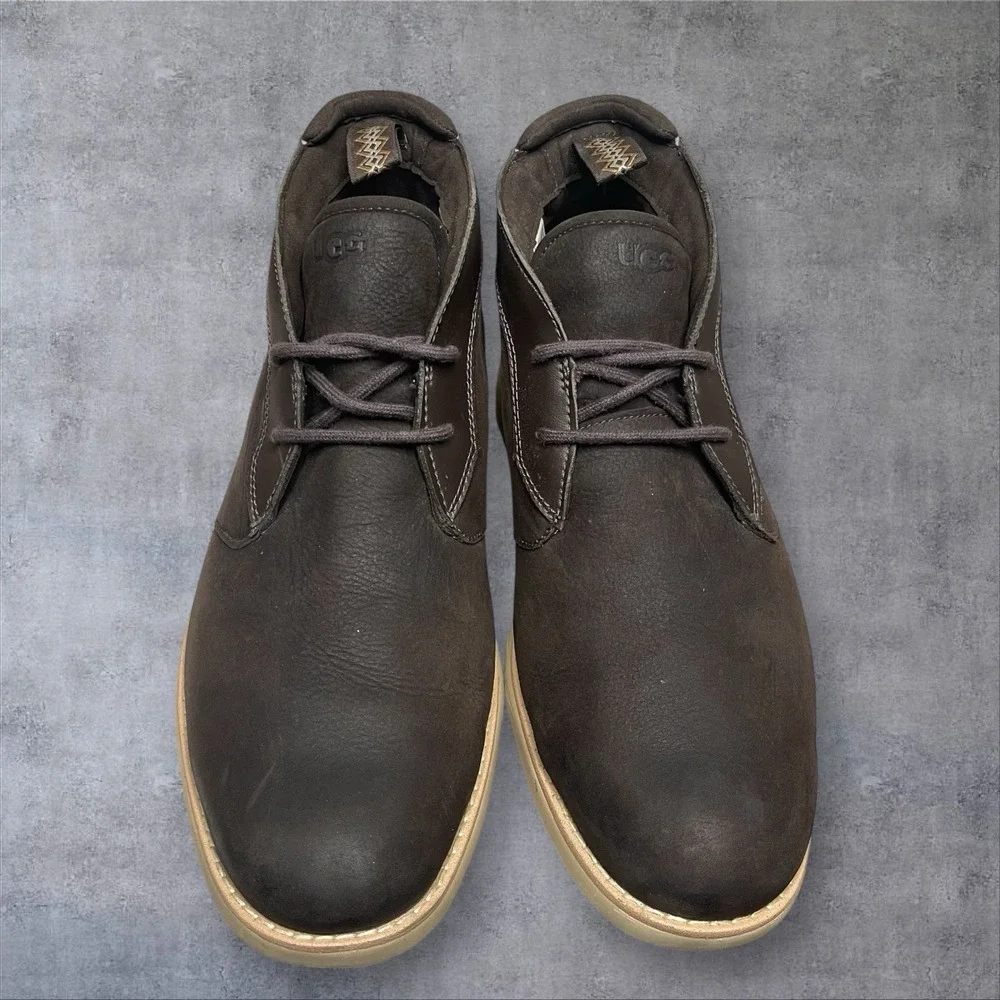 Ugg Union Chukka Brown Suede Leather Boots Mens 10‎ Waterproof Treadlite Comfort